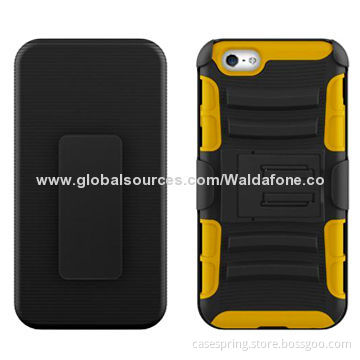 Hybrid Case for iPhone 6, 3 in 1 Robot bracket protective cover